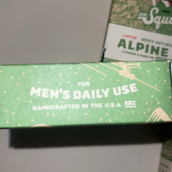 Dr. Squatch Limited Edition Men’s Natural Soap Alpine Sage BNWT 3 Bars - Picture 6 of 6